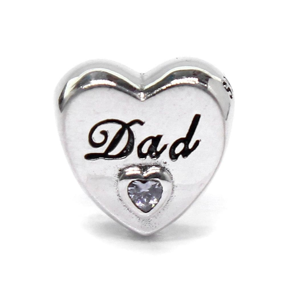 Berloque Separador Coração Pai - Dad