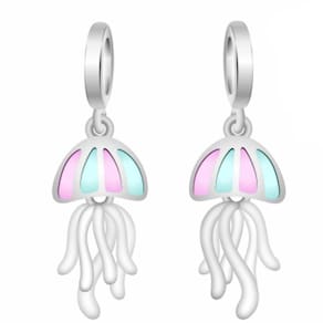 Berloque Charm Pingente Água Viva Em Prata 925