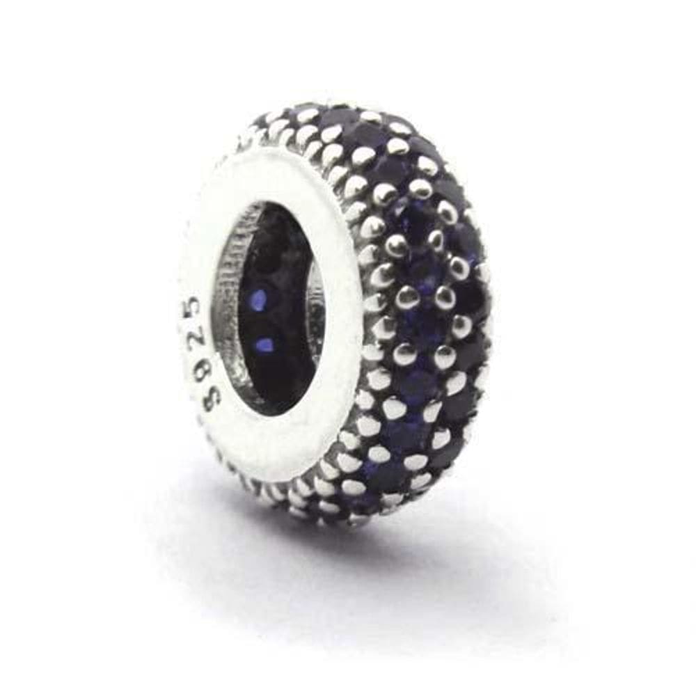 Berloque Separador Zircônia Azul