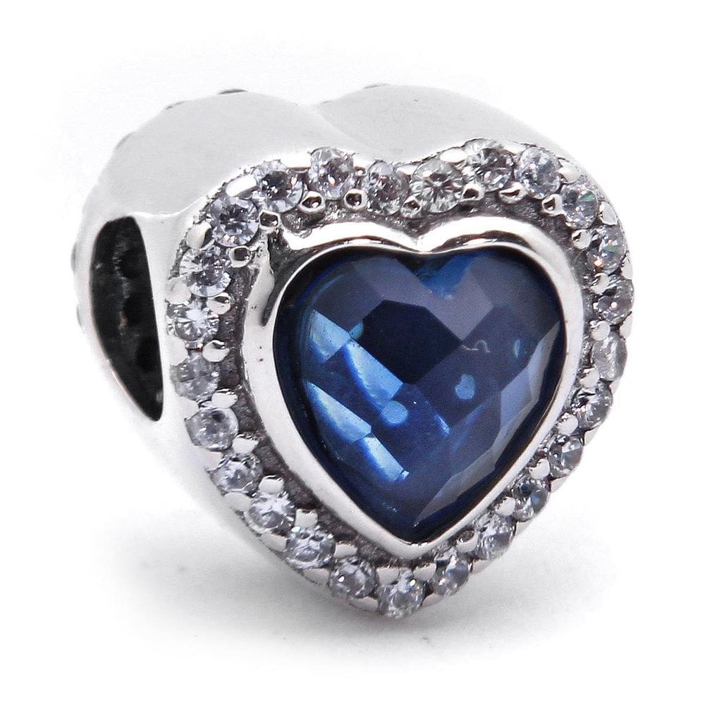 Berloque Separador Coração Pedra