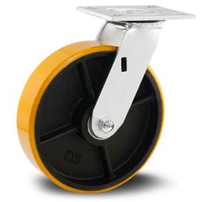 Rodízio Giratório 6 350Kg Colson PU + Ferro Fundido GCS62PFR