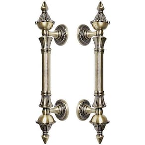 Puxador Duplo Rústico 260mm Bronze Antigo Máxima Metais