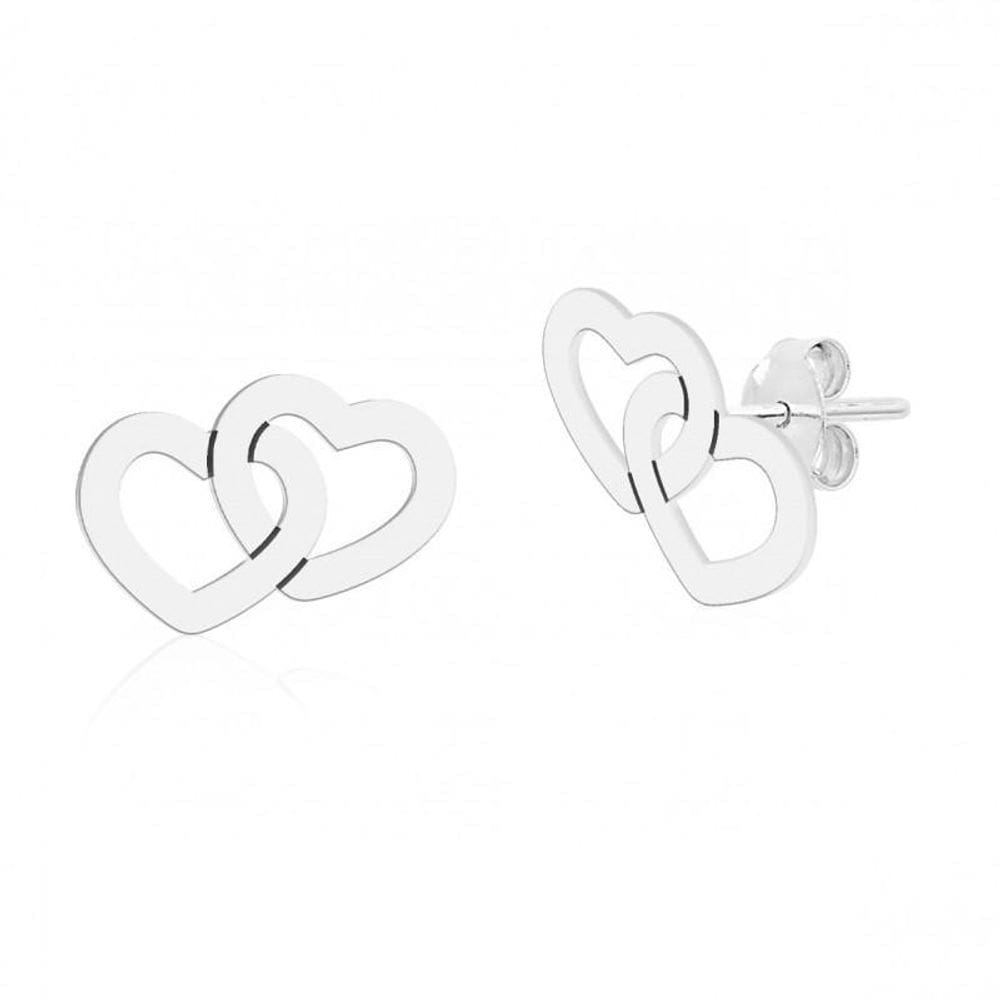 Brincos Coração Duplo