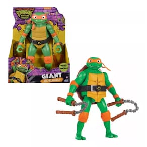 Tartarugas Ninja Caos Mutante – Boneco Gigante 30 Cm Articulado C/ Acessorios - Michelangelo - Sunny