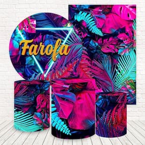 Kit 2 Painéis E Capas 3D Sublimado Farofa Fkpc-1816