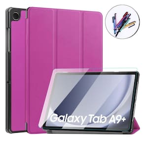 Case Magnética + Vidro + Caneta Para Tablet Samsung A9+ X216
