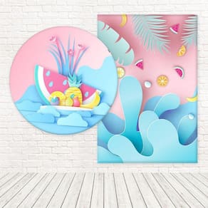 Kit Painéis Casadinho 3D Sublimado Frutinhas Fpc-614