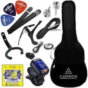 Kit Acessórios Violão Clássico Capa Palhetas Captador