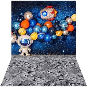 Fundo Fotográfico Newborn Astronauta Gálaxia 2,5X3,0 Ffg-125
