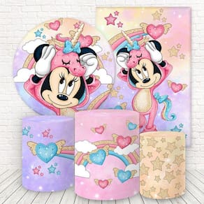 Kit 2 Painéis E Capas 3D Sublimado Minnie Fkpc-698