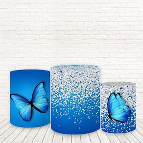 Trio De Capas Tecido Sublimado 3D Borboletas Fcc-594