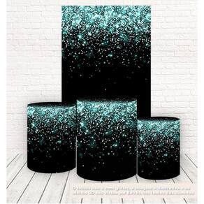 Painel Retangular E Capas 3D Sublimado Glitter Fkpc-975