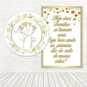 Kit Painéis Casadinho 3D Sublimado Batizado Fpc-619