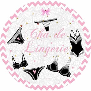 Painel Redondo 3D Sublimado Chá De Lingerie Frd-4584
