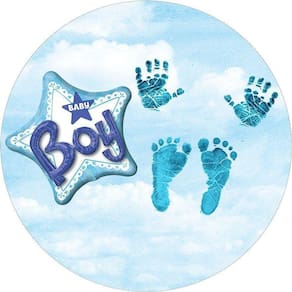 Painel Redondo 3D Sublimado Cha De Bebê Frd-6015