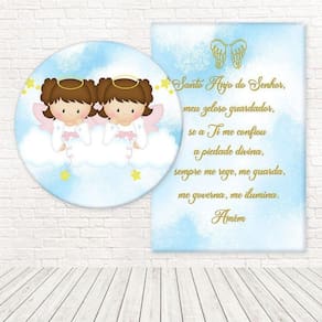 Kit Painéis Casadinho 3D Sublimado Batizado Fpc-600