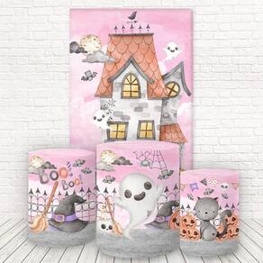 Painel Retangular E Capas 3D Sublimado Halloween Fkpc-918