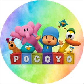 Painel Redondo 3D Sublimado Pocoyo Frd-4815