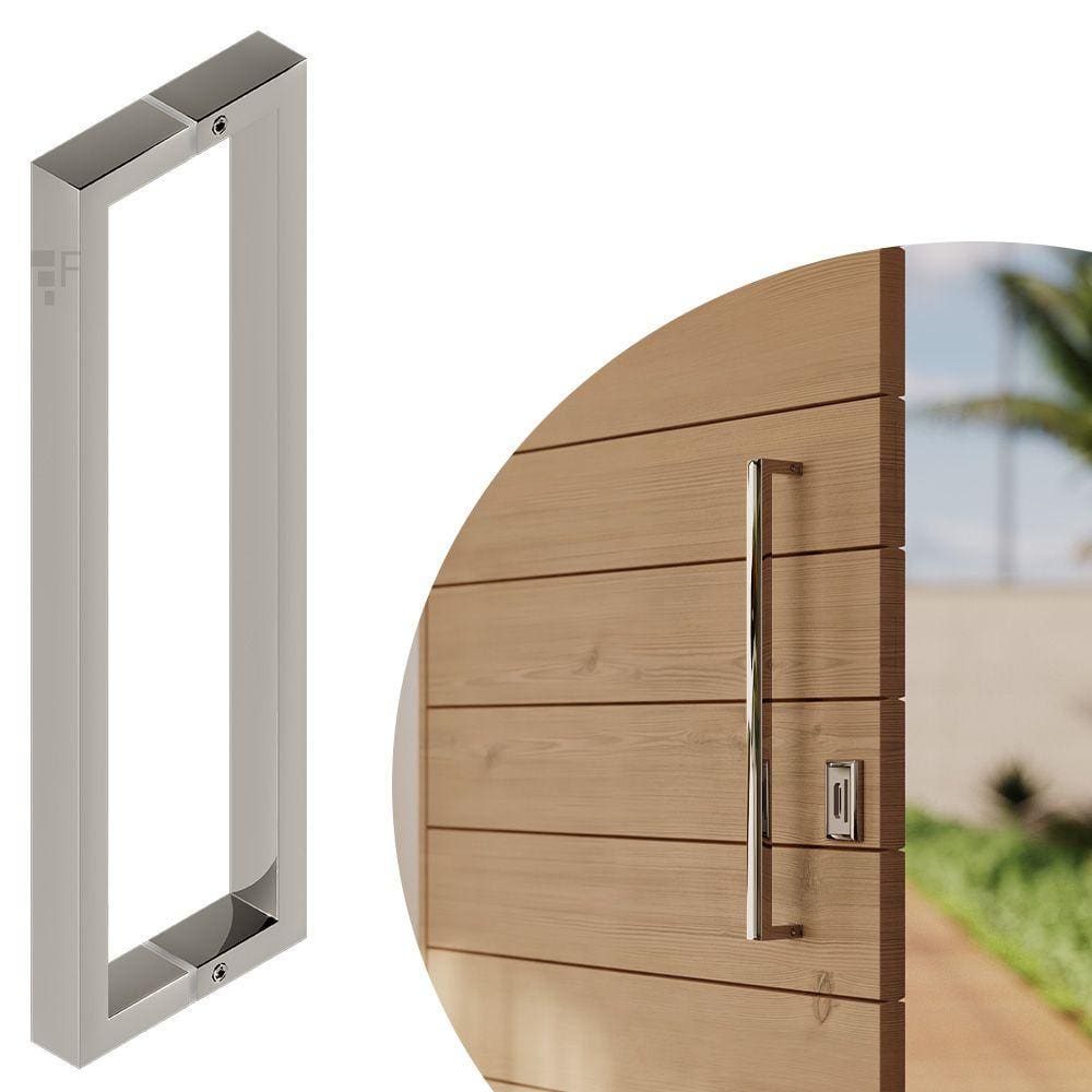 Puxador Duplo DF 991 - Polido - 30 cm