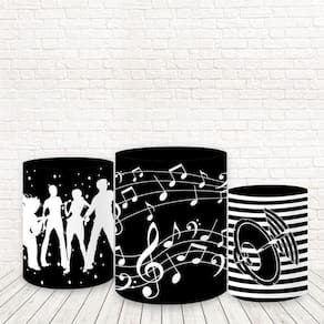 Trio De Capas Tecido Sublimado 3D Anos 80 Fcc-536