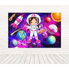 Painel Retangular Sublimado Astronauta 2,0X1,5 Frt-5468