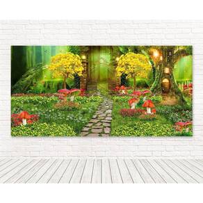 Painel Retangular Sublimado Jardim 2,0X1,5 Frt-5548
