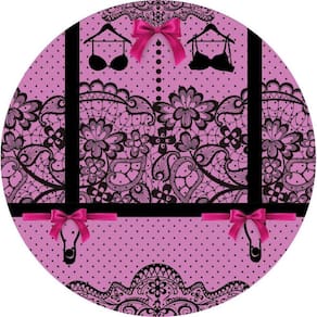 Painel Redondo 3D Sublimado Chá De Lingerie Frd-3277
