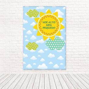 Painel Retangular Sublimado Solzinho Estrelas 1,5X2,2