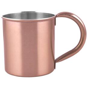 Caneca Lisa Moscow Mule Flat Inox Rose Bronze Drink 250Ml
