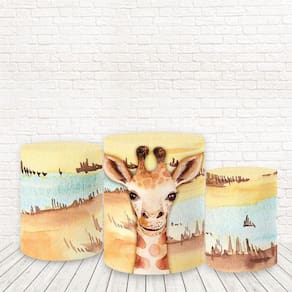 Trio De Capas Tecido Sublimado 3D Safari Fcc-568