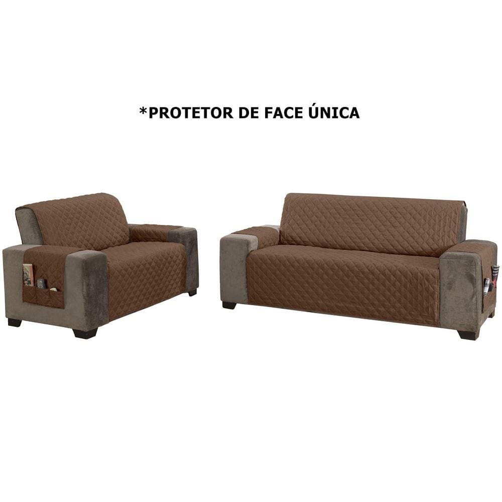 Kit Capa Protetora Sofá 2 E 3 Lugares King Classic Face