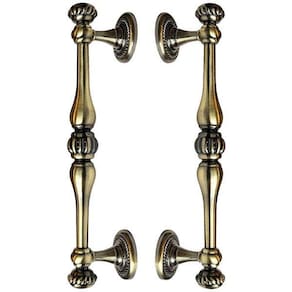 Puxador Duplo Bergen 280mm Bronze Antigo Porta Pivotante