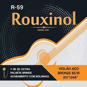 Encordoamento Violão Aço Rouxinol Bronze 85/15 .011 R59