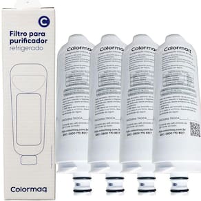 Kit 04 Filtro Refil Colormaq Acqua Purificador Cpuhevaban