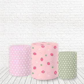 Trio De Capas Tecido Sublimado 3D Moranguinho Fcc-632
