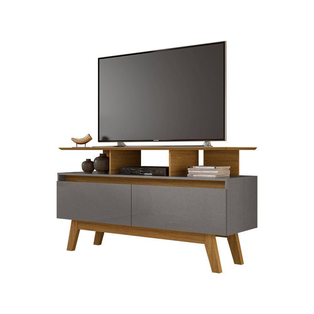 Rack Sala Rubi 1.2 para TV até 50 2 Portas Pé Madeira Macica