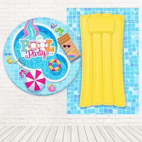Kit Painéis Casadinho 3D Sublimado Pool Party Fpc-159