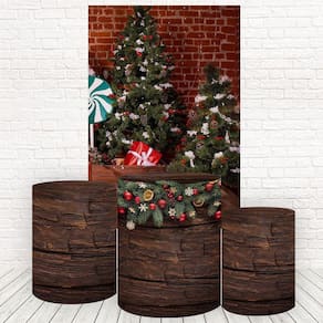 Painel Retangular E Capas 3D Sublimado Natal Fkpc-1030