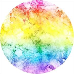 Painel Redondo 3D Sublimado Tie Dye Frd-1374
