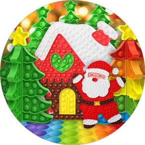 Painel Redondo Tecido Sublimado 3D Fidget Toys Frd-5780