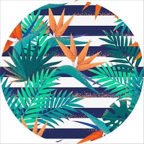 Painel Redondo 3D Sublimado Tropical Frd-1971