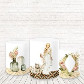 Trio De Capas Tecido Sublimado 3D Animal Print Fcc-529