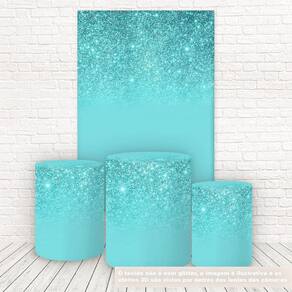 Painel Retangular E Capas Sublimado Efeito Glitter Fkpc-1008