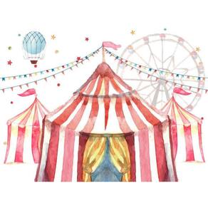 Painel Retangular 3D Sublimado Circo 2,0X1,5 Frt-892