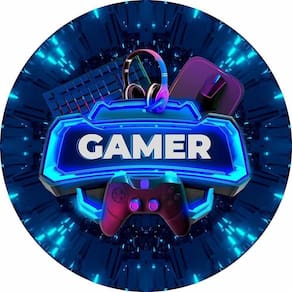 Painel Redondo Tecido Sublimado 3D Game Frd-5938