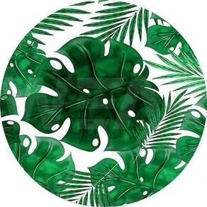 Painel Redondo 3D Sublimado Folhagem Frd-1571