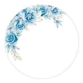 Painel Redondo 3D Sublimado Floral Frd-3734