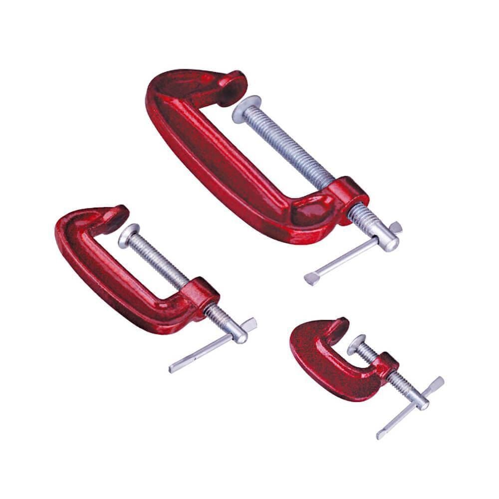 Grampos tipo C com 03 peças 1, 2, 3 - STROM H200654