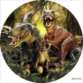 Painel Redondo 3D Sublimado Dinossauro Frd-3045