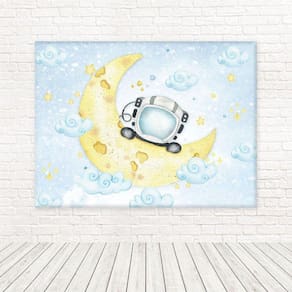 Painel Retangular Tecido Astronauta 2,00 X 1,50 Frt-5336